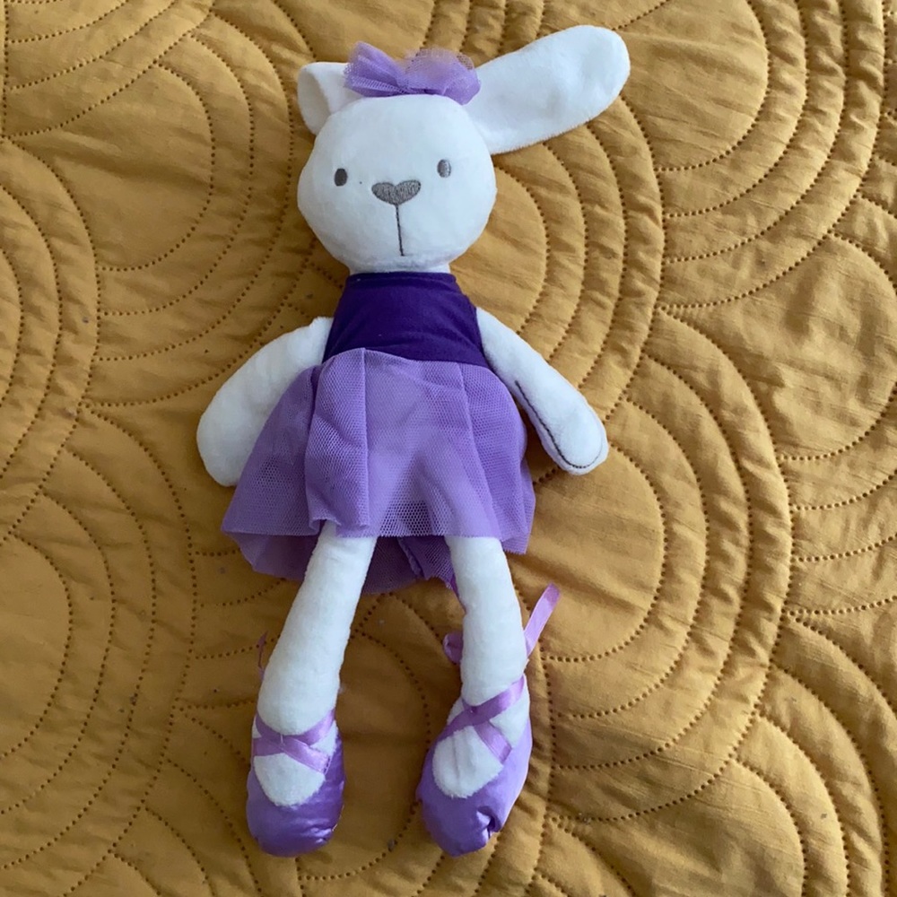 Floppy Ear Bunny Ballerina-purple